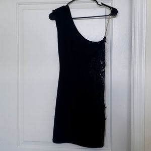 Black mini dress
